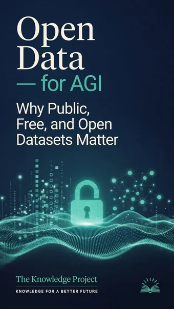 Open Data for AGI — Why Public, Free, and Open Datasets Matter, book cover